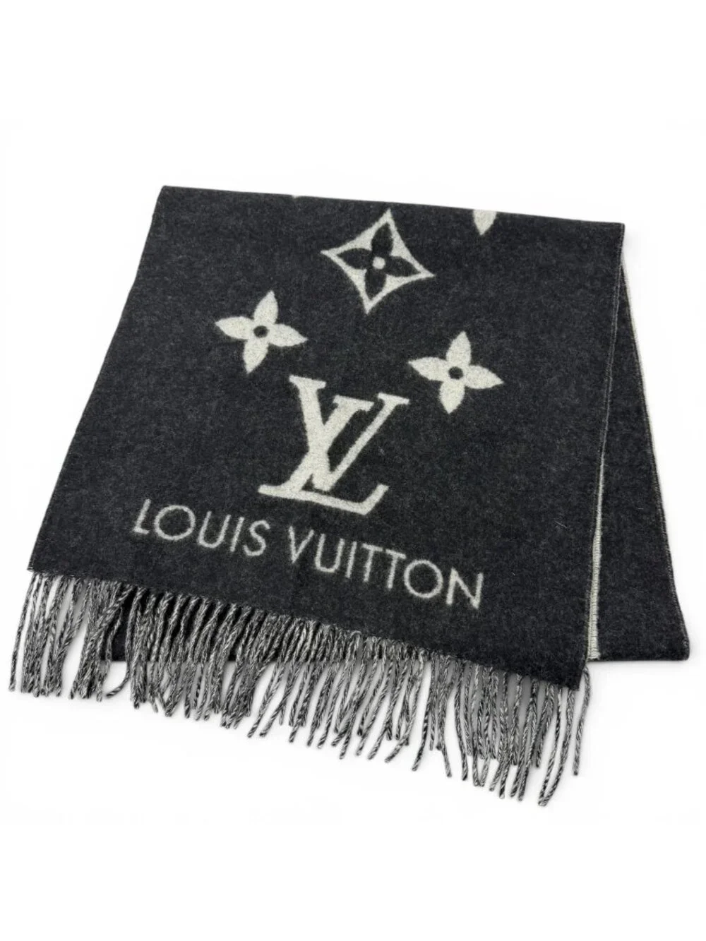 Louis Vuitton Echarpe Reykjavik Cashmere Scarf Black